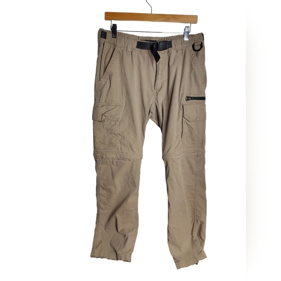 The B.C. Clothing Company Mens Nylon Convertible hiking pants tan 32